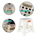 Ver imagem 2 de Kit 2 Banquinho De Plastico Banqueta Até 200kg Dobravel Grande Ordene