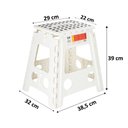 Ver imagem 3 de Kit 2 Banquinho De Plastico Banqueta Até 200kg Dobravel Grande Ordene