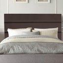 Ver imagem 1 de Cabeceira Estofada Argentina 140cm Casal para Cama Colchão Box Quarto Corino Marrom - Aurora Line
