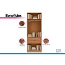 Ver imagem 5 de Estante Livros Decoração Liga 80cm Canela Kappesberg