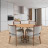 Mesa de Jantar Herval Meriti com 4 Cadeiras Estofadas Amsterdã - 1