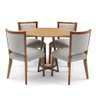 Mesa de Jantar Herval Meriti com 4 Cadeiras Estofadas Amsterdã - 2
