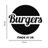 Adesivo de Parede Logo Burgers - Hamburgueria - 2