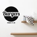 Ver imagem 1 de Adesivo de Parede Logo Burgers - Hamburgueria