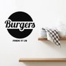 Adesivo de Parede Logo Burgers - Hamburgueria - 1