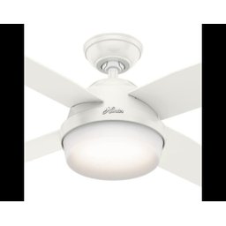 Ventilador de Teto Hunter Fan Dante Branco 4 Pás com Luminária 127V - 2
