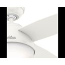Ver imagem 4 de Ventilador de Teto Hunter Fan Dante Branco 4 Pás com Luminária 127V