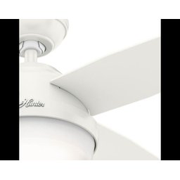 Ventilador de Teto Hunter Fan Dante Branco 4 Pás com Luminária 127V - 4