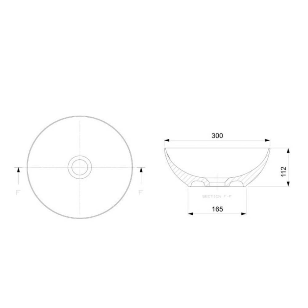 Cuba de Apoio Incepa Redonda R0 Branco 30cm - 3