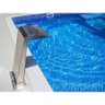 Kit Cascata em Aço Inox Para Piscina Amazonas + Bomba Bm 25 1/4 Cv Sodramar - 4