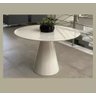 Mesa de Jantar Cone com Tampo Redondo de Vidro 90cm - Laq. Branco* Somente a Mesa* - 2