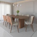 Ver imagem 1 de Mesa de Jantar Retangular para 8 Lugares Lintz 219 cm