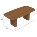 Ver imagem 6 de Mesa de Jantar Retangular para 8 Lugares Lintz 219 cm