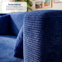 Ver imagem 4 de Sofá Cama Nômade 1,88m Xpand Tech Tecido Velourê Azul Cama Inbox