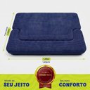 Ver imagem 3 de Sofá Cama Nômade 1,88m Xpand Tech Tecido Velourê Azul Cama Inbox