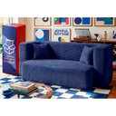 Ver imagem 1 de Sofá Cama Nômade 1,88m Xpand Tech Tecido Velourê Azul Cama Inbox