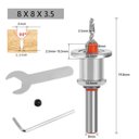 Ver imagem 4 de Broca Rebaixo Parafuso Madeira Limitador Ajustável - 3,5mm