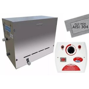 Gerador de Vapor para Sauna Steam Inox Sodramar 6kw + Quadro