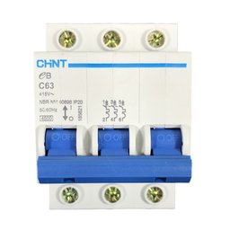 Mini Disjuntor | Tripolar 63A | EB 3P C63 | Chint - 2