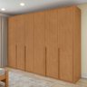 Guarda Roupa 6 Portas 6 Gavetas 100% Mdf Easy Space Amendoa Clean - 1