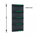 Ver imagem 3 de Gondola Parede 170 Fit Ate 2 Metros 1 Canto Preto 15b Pe Verde
