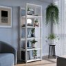 Estante Livreiro Branca com 5 Prateleiras 60x45x183cm Closet Organizador Multiuso - 1