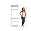 Ver imagem 3 de Estante Livreiro Branca com 5 Prateleiras 60x45x183cm Closet Organizador Multiuso