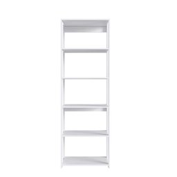 Estante Livreiro Branca com 5 Prateleiras 60x45x183cm Closet Organizador Multiuso - 5