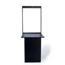 Ver imagem 2 de Mesa Dobrável Retrátil de Parede Retangular em Mdf Preta - Móveis Britz