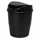 Ver imagem 1 de Lixeira de Pia Cozinha 4L Plástico Tampa Vai Vem Preto Yeet