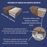 Compartimento Secreto em Mesa de Cabeceira c/ Abertura Lateral Mão Direita e Trava Oculta Madeirado - 6