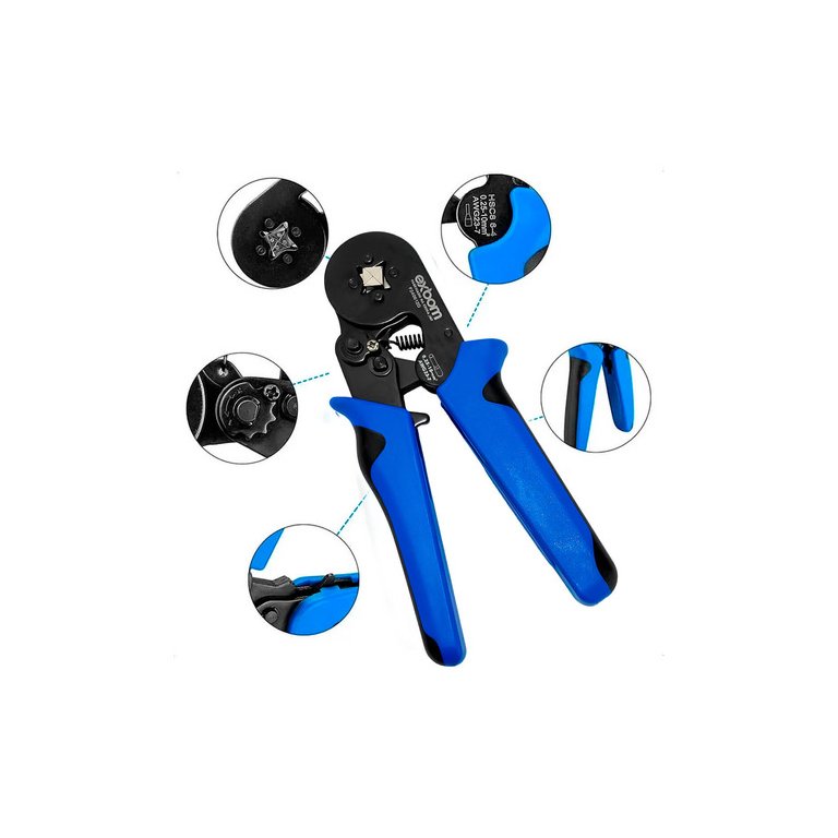 Alicate de Crimpagem para Terminais de Ilhos 0,25 - 10mm²
