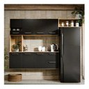 Ver imagem 7 de Armário de Cozinha Completo Juliana 180cm Damasco e Preto