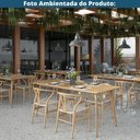 Ver imagem 6 de Kit 2 Cadeiras Tivoli Valentina Wishbone Fratini Madeira Clara Assento em Palha Natural
