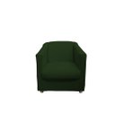 Ver imagem 2 de Poltrona Decorativa Biane Suede Verde Pés Cromado Ms Decor