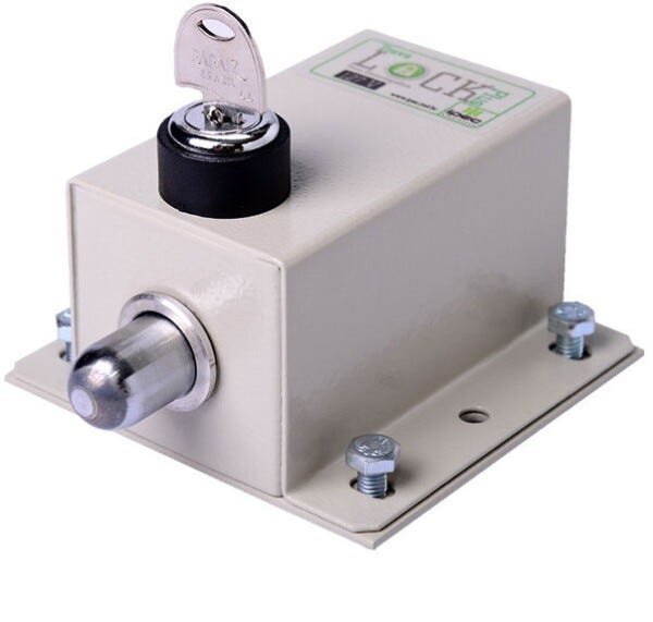 Trava Eletromagnética Para Portão Lock Plus com Temporizador Ipec - 127V