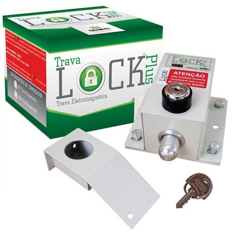 Trava Eletromagnética Para Portão Lock Plus com Temporizador Ipec - 220V - 2