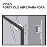 Fechadura Magnética Para Porta De Vidro M300 Ipec - Branco - 6