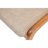 Cadeira Yumi Madeira Mel Estofada Estilo Nórdica Luxo:linho Areia - 5