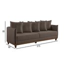 Ver imagem 3 de Sofá 4 Lugares Living M-169 Veludo Martins