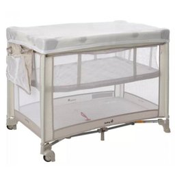 Berço Portátil Desmontável Mini Play Safety 1St Bege - 1