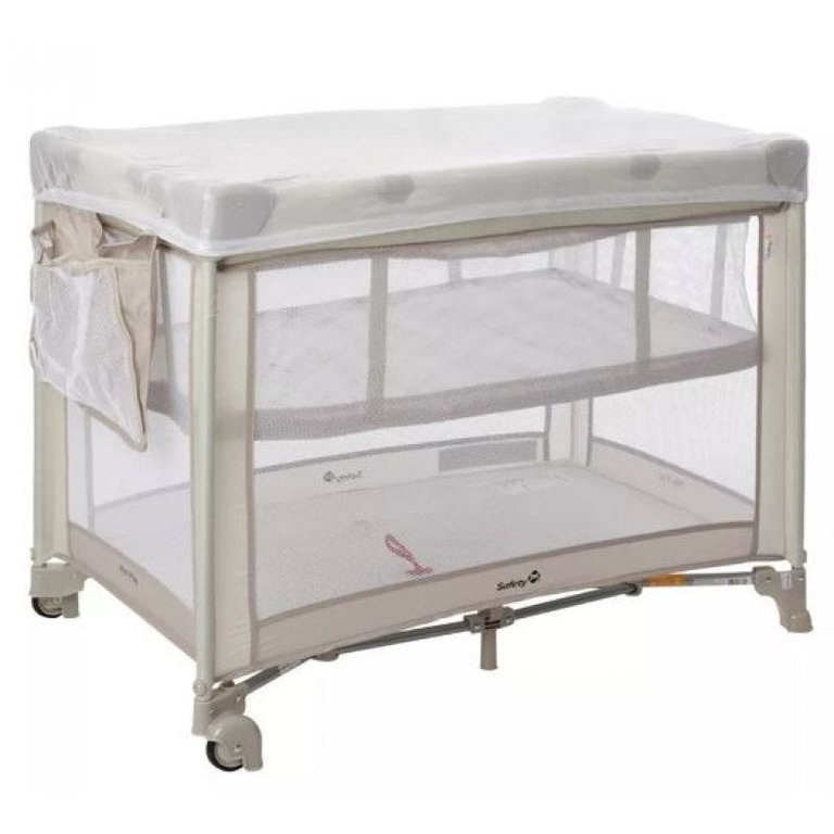 Berço Portátil Desmontável Mini Play Safety 1St Bege
