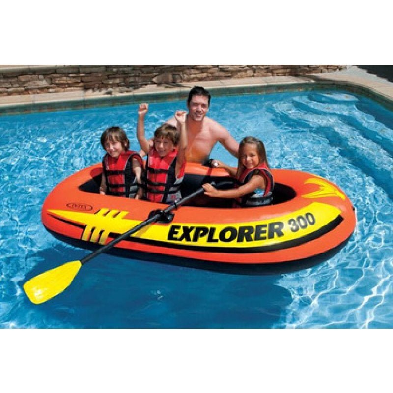 Bote Inflável Explorer 300 Intex Até 186kg - Par Remos Bomba - 2