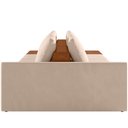 Ver imagem 6 de Sofá Ilha Modular para Sala 312cm com Puff Dublin K01 Veludo Bege Sintético Caramelo - Lyam Decor