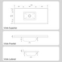 Ver imagem 2 de Pia para Cozinha Roralit Mármore Sintético Cuba Inox Rorato 120x55cm
