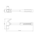 Ver imagem 2 de Martelo de Unha 27 Mm Tramontina Tubo Fort com Cabo Tubular Polido Tramontina