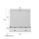 Ver imagem 7 de Rack com Painel para TV até 75 Polegadas com LED 2 Nichos 2:Natoffwh