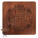 Ver imagem 3 de Cj Mesa Madeira 60x60cm - Bistrô Fixa 78cm + 4 Cadeiras 43 - Natural - Beer Happy Hour