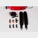 Ver imagem 5 de Pulverizador Costal A Bateria e Manual Bomba 21 Litros Profissional Branco 6 Bicos Cor Vermelho