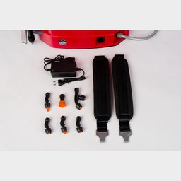 Pulverizador Costal A Bateria e Manual Bomba 21 Litros Profissional Branco 6 Bicos Cor Vermelho - 5